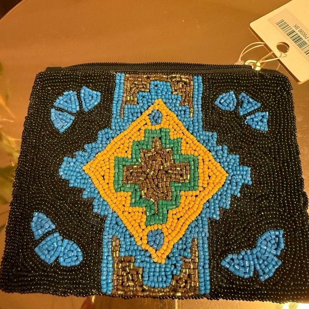 Kay Lee Beaded Coin Pouch
